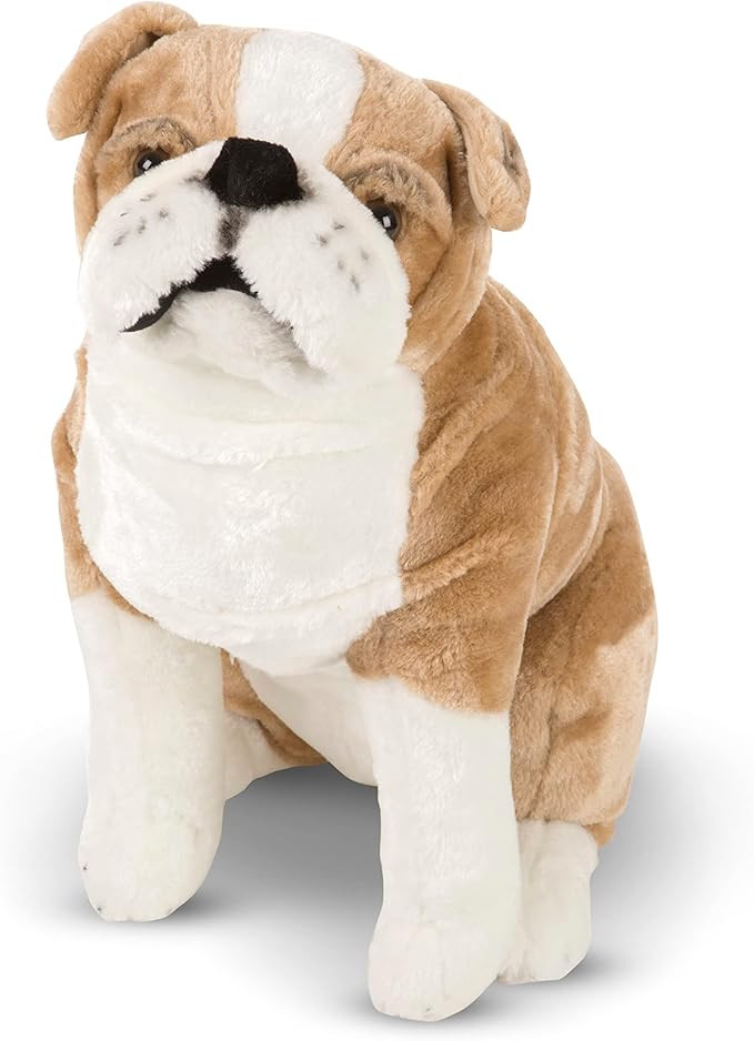 Melissa & Doug Giant English Bulldog - Lifelike Stuffed Animal (nearly 2 feet tall) | Amazon (US)