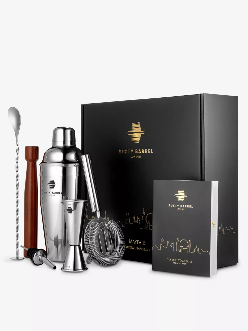 Mayfair stainless-steel cocktail making set | Selfridges