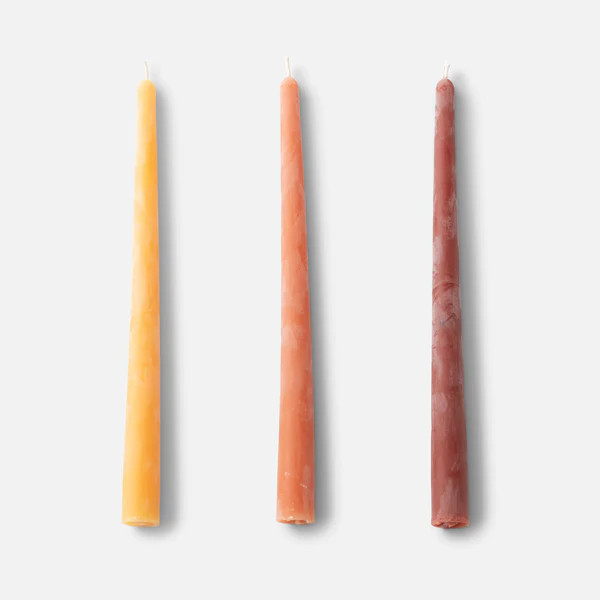 Handmade Beeswax Taper Candles, Set of 3 | Schoolhouse