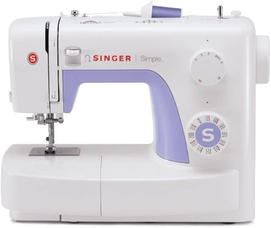 SINGER | Simple 3232 Sewing Machine with Built-In Needle Threader, & 110 Stitch Applications- Perfect for Beginners - Sewing Made Easy, White | Amazon (US)