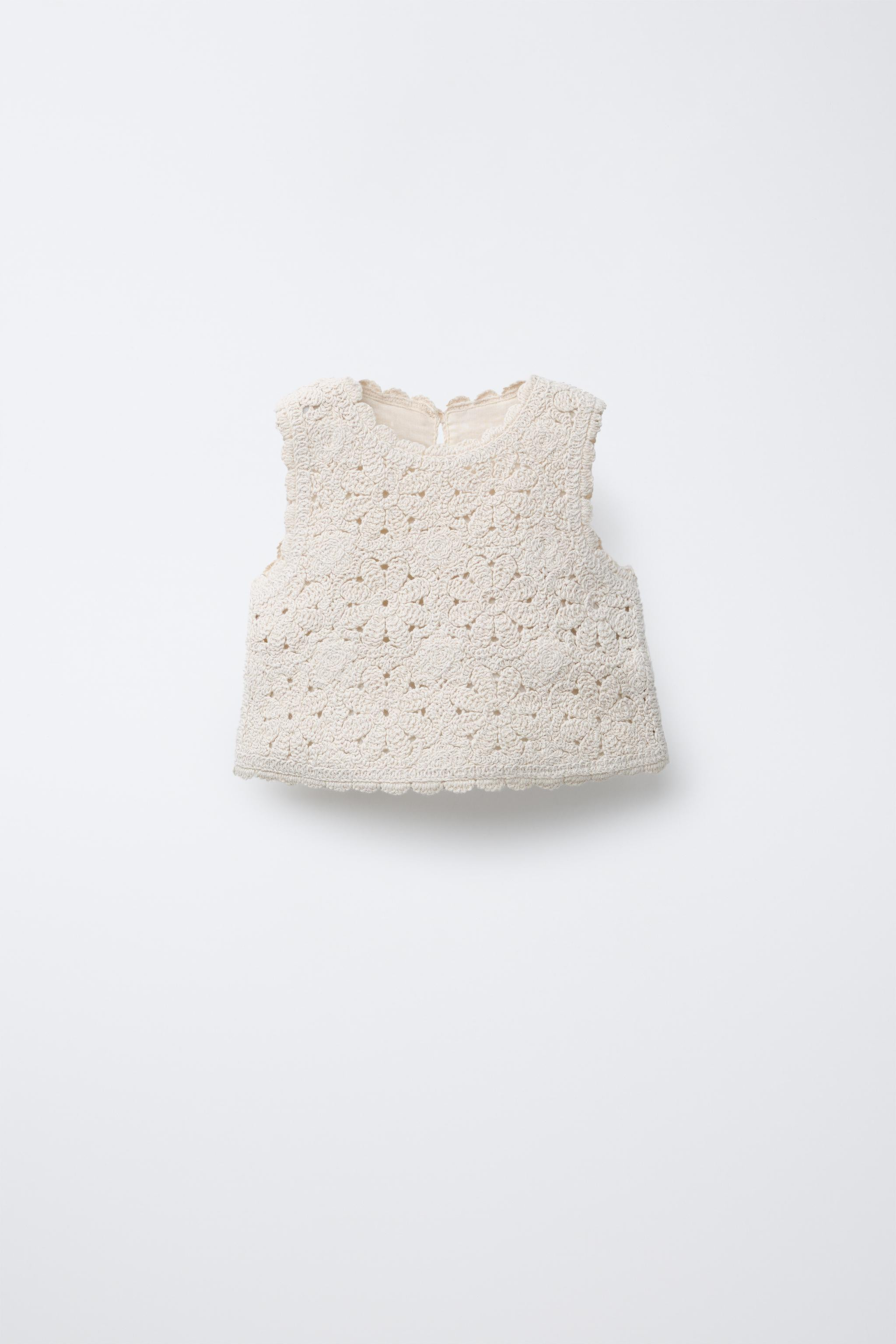 CROCHET KNIT TOP | Zara US