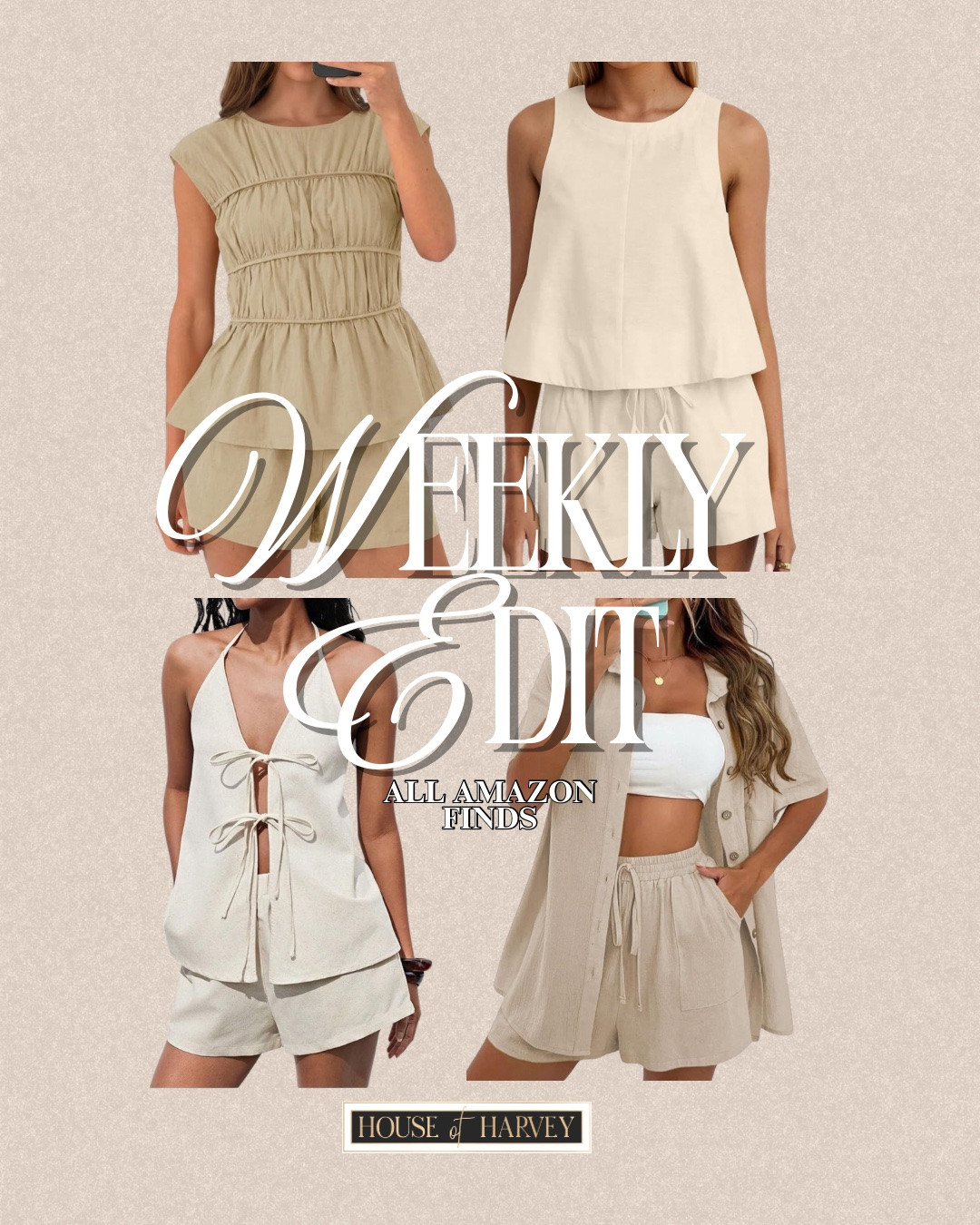 WEEKLY EDIT-this week it's all about easing into the season with lighter fabrics, warm neutrals, and outfits that feel uncomplicated. Breathable textures and effortless silhouettes make getting dressed feel calm, wearable, and easy to live in. I found some amazing pieces all from Amazon that fit this style vibe and are all under $100! These picks are all so chic. Linked⬆️

#Itkcreator #Itkfinds #Itkwatchnow #amazon #amazonfinds #summer #summerfashion #summeroutfits #linen #twopiecesets

#LTKgrwm #LTKootd #LTKSeasonal
