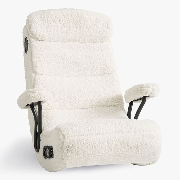 Sherpa Ivory Gaming Chair | Pottery Barn Teen