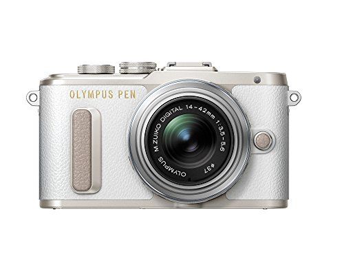Olympus PEN E-PL8 White Body with 14-42mm IIR Silver Lens | Amazon (US)
