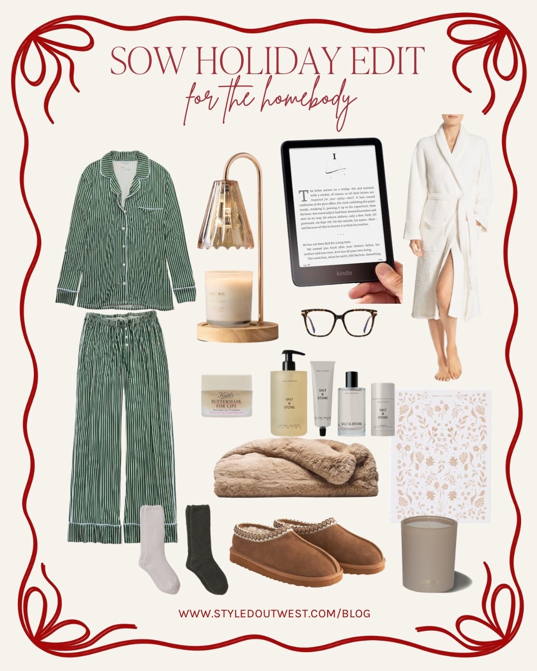 If you’re shopping for someone who loves slow mornings, soft loungewear, and cozy corners at home — this gift guide is for them. These holiday gift ideas are cozy, practical, and beautiful enough to leave out on display. Soft slippers, luxe towels, the softest pajamas, a non-toxic candle, and pieces that make staying in feel like a luxury hotel moment. These are items I personally own, love, or would be thrilled to receive. Perfect for holiday gifting, Christmas presents, or personal winter treats. Get up to 40% off Cozy Earth with my code JENNAOUTWEST 

#LTKHome #LTKGiftGuide #LTKHoliday