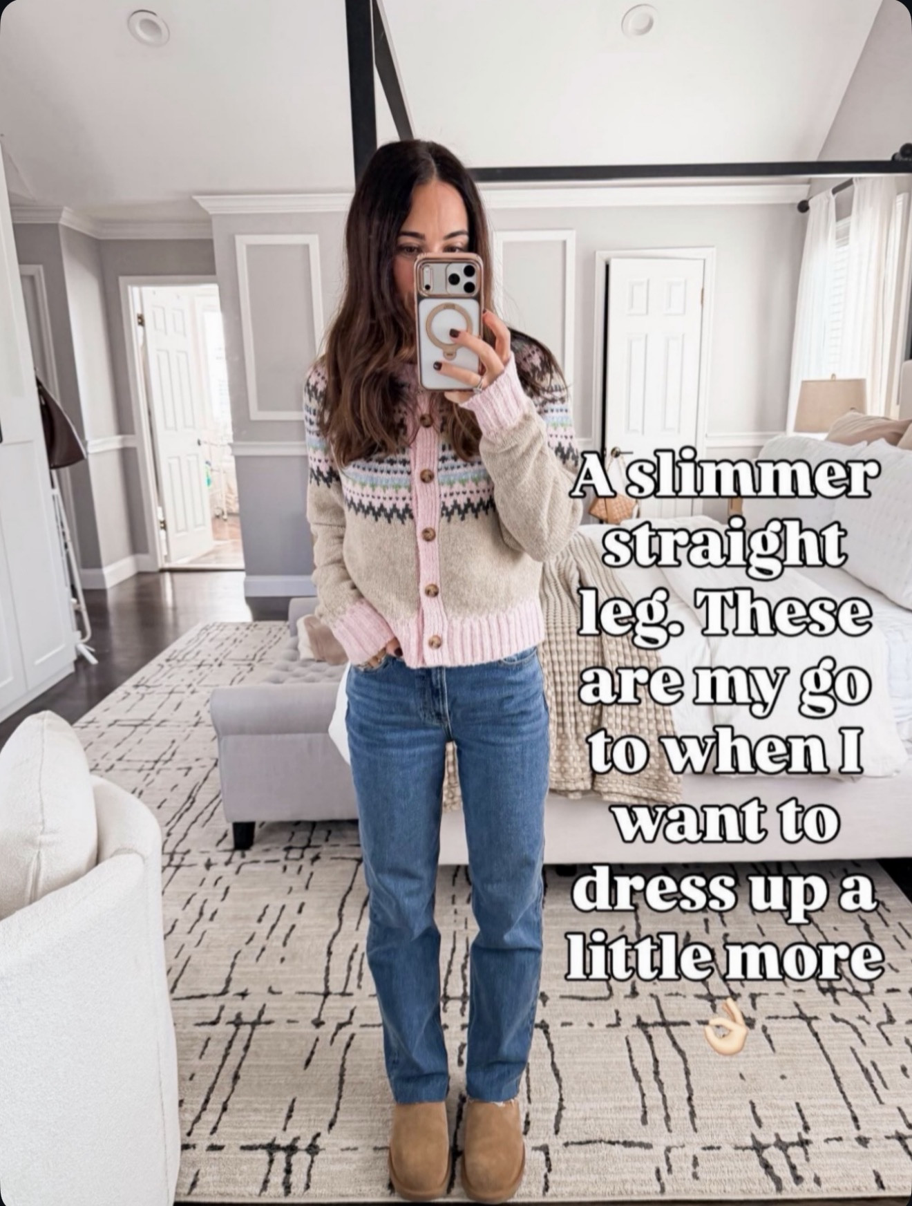 My go-to straight leg when I want to look a little more dressed up 👌 🔗⬇️ wearing size 25 short 

#LTKOver40 #LTKmomlife #LTKootd