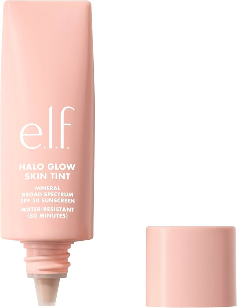 e.l.f. Halo Glow Skin Tint SPF 50, Tinted Moisturizer For Light, Buildable Coverage, Creates A Na... | Amazon (US)