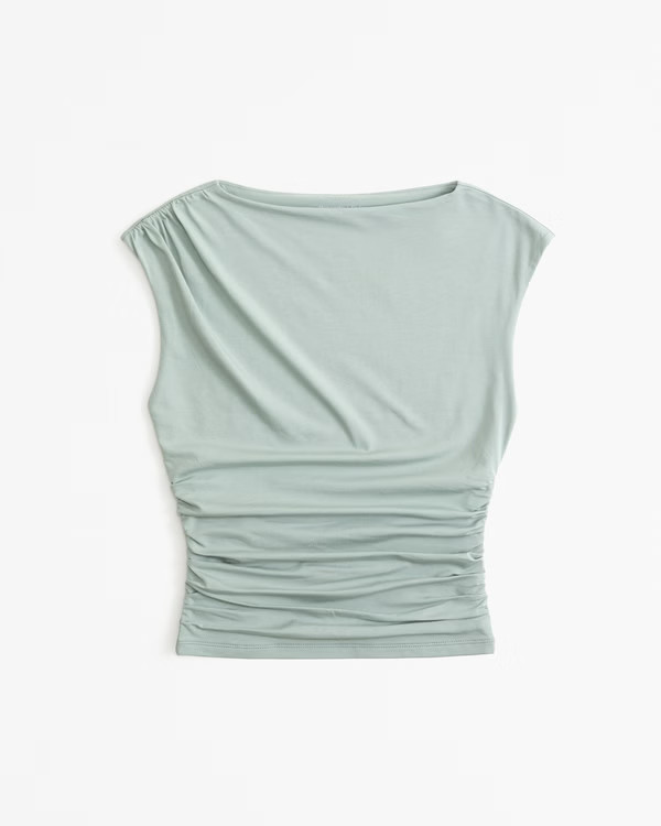 Draped Slash Top | Abercrombie & Fitch (US)