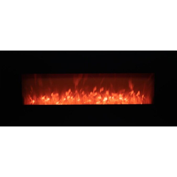 Sun-Ray 50.4-in W Black LED Electric Fireplace | Lowe's