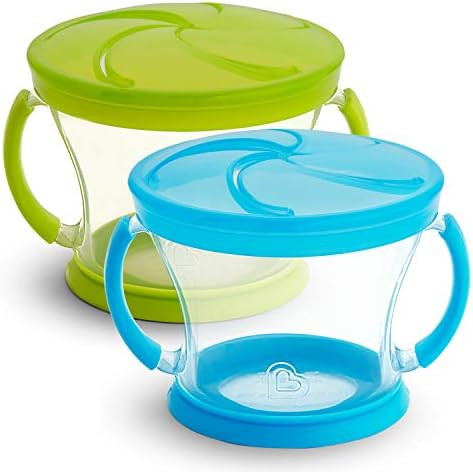 Munchkin 2 Piece Snack Catcher, Blue/Green | Amazon (CA)