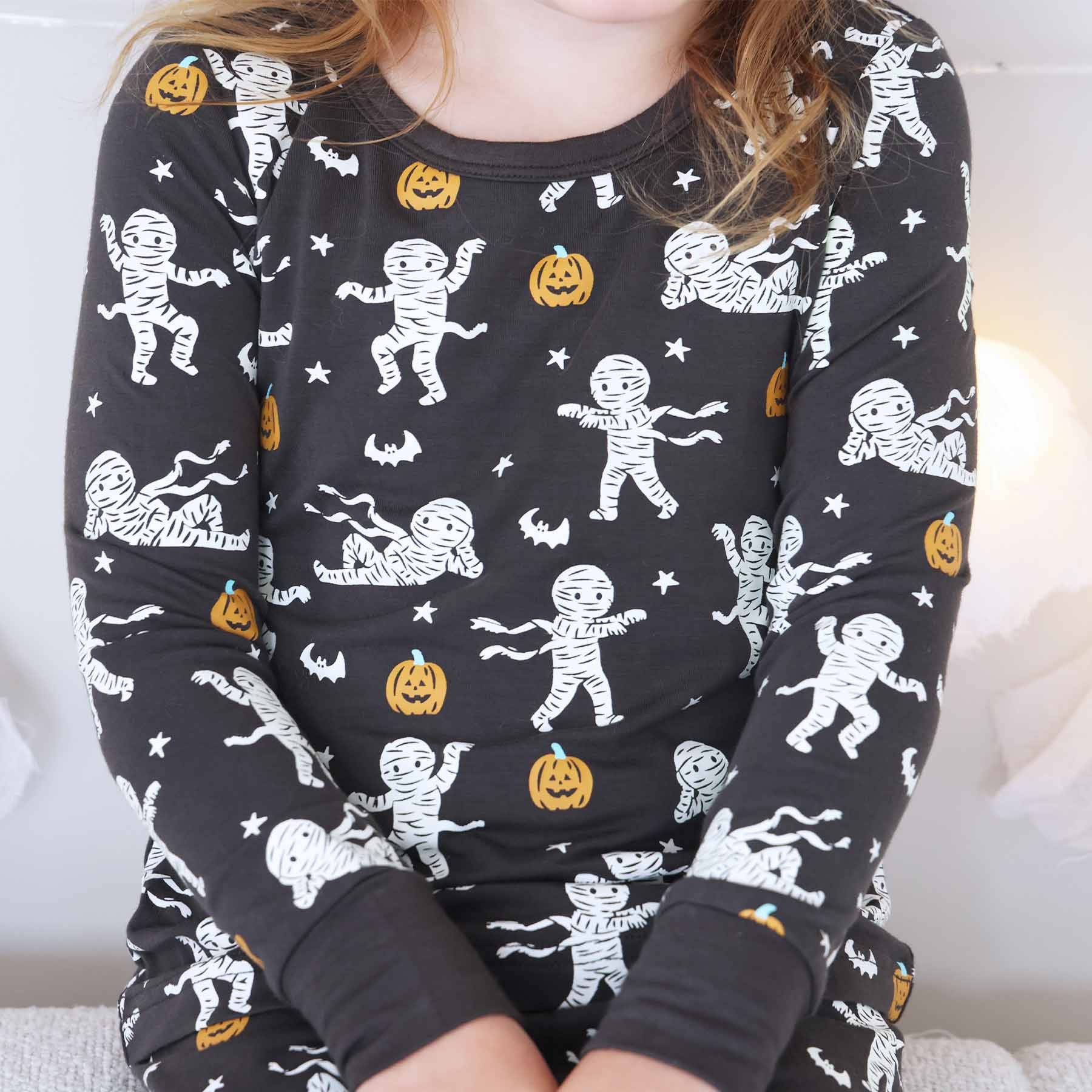 Midnight Mummies Two Piece Pajama Set | Caden Lane