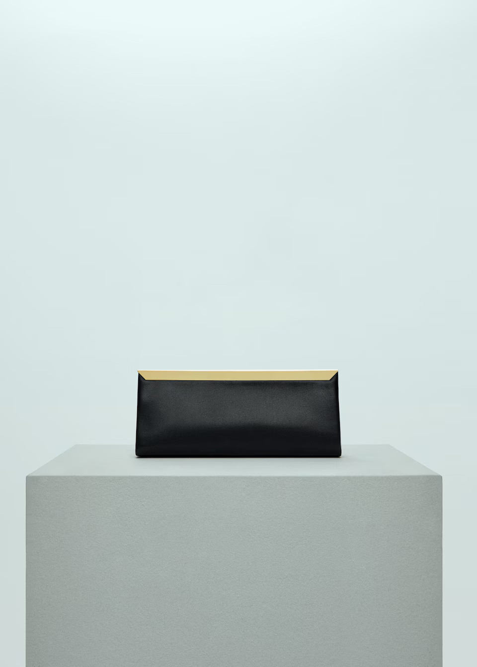 Leather clutch bag with metal chain -  Women | Mango USA | MANGO (US)