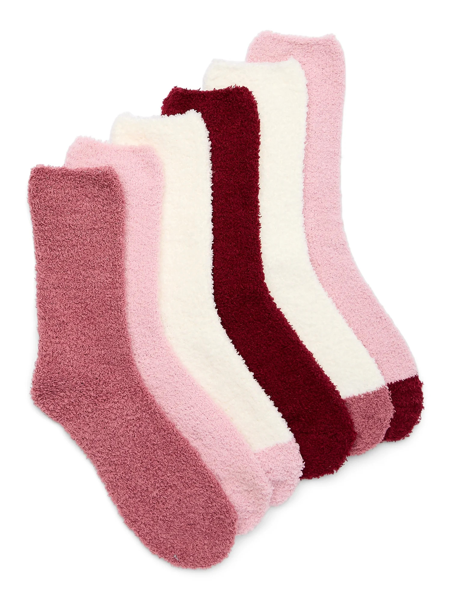 Joyspun Women's Cozy Crew Socks, 6-Pack, Size 4-10 | Walmart (US)