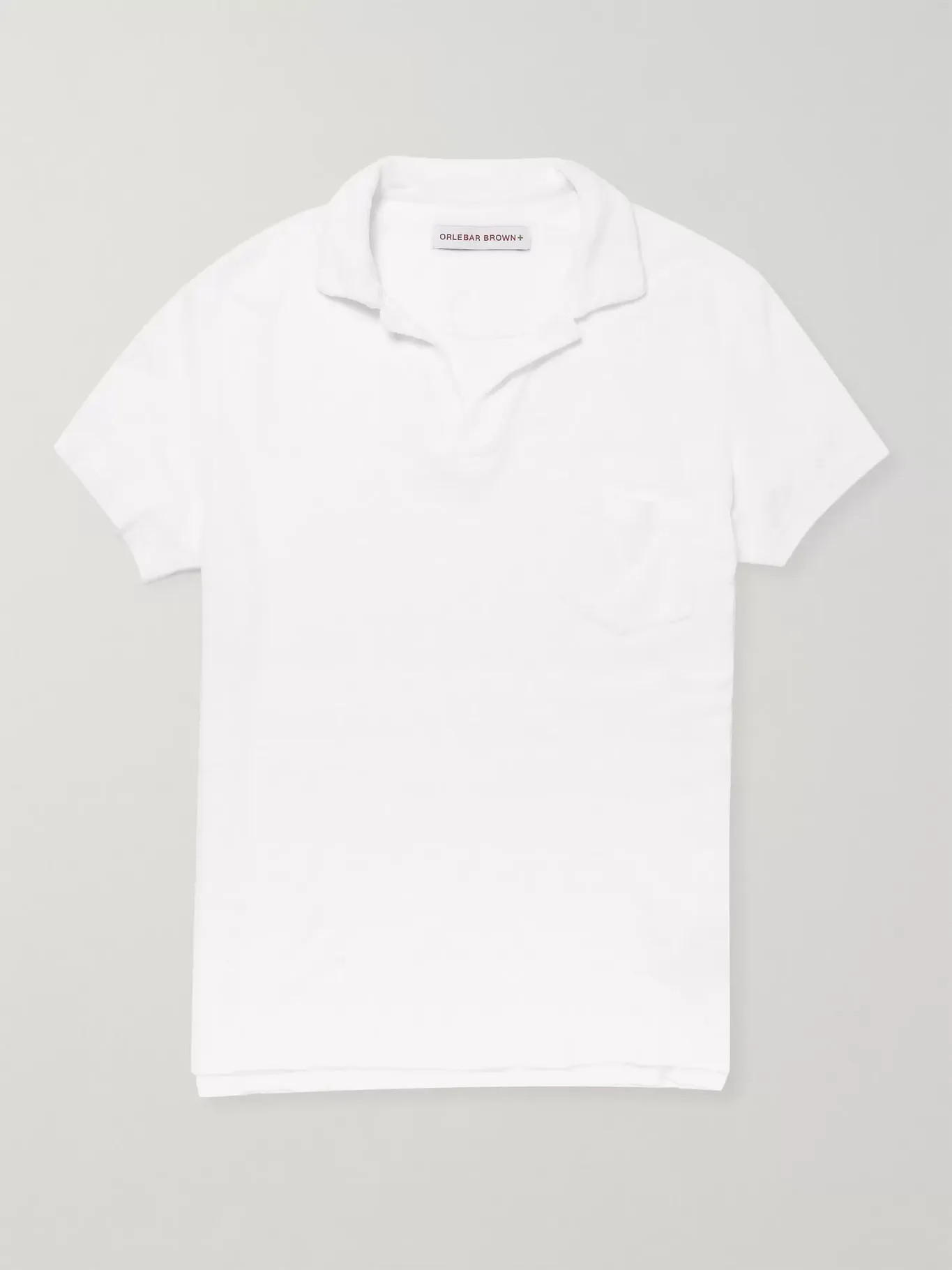 White Cotton-Terry Polo Shirt | ORLEBAR BROWN | MR PORTER | Mr Porter (US & CA)