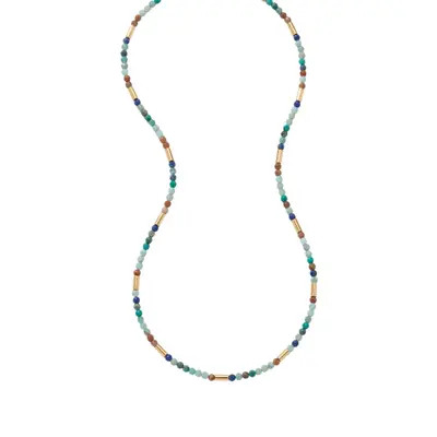 ARGENTO VIVO Multicolor Beaded Necklace in Gold at Nordstrom | Nordstrom
