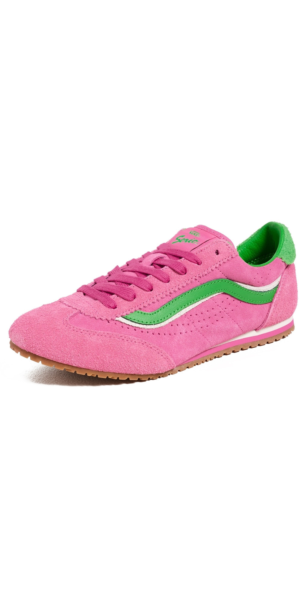 Vans Super Low Pro Sneakers Hot Pink/Green M 9/ W 10.5 | Shopbop