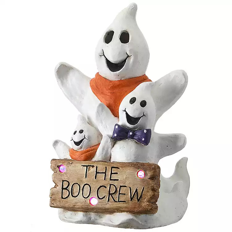 Pre-Lit Boo Crew Ghost Trio Tabletop Decoration | Kirkland's Home