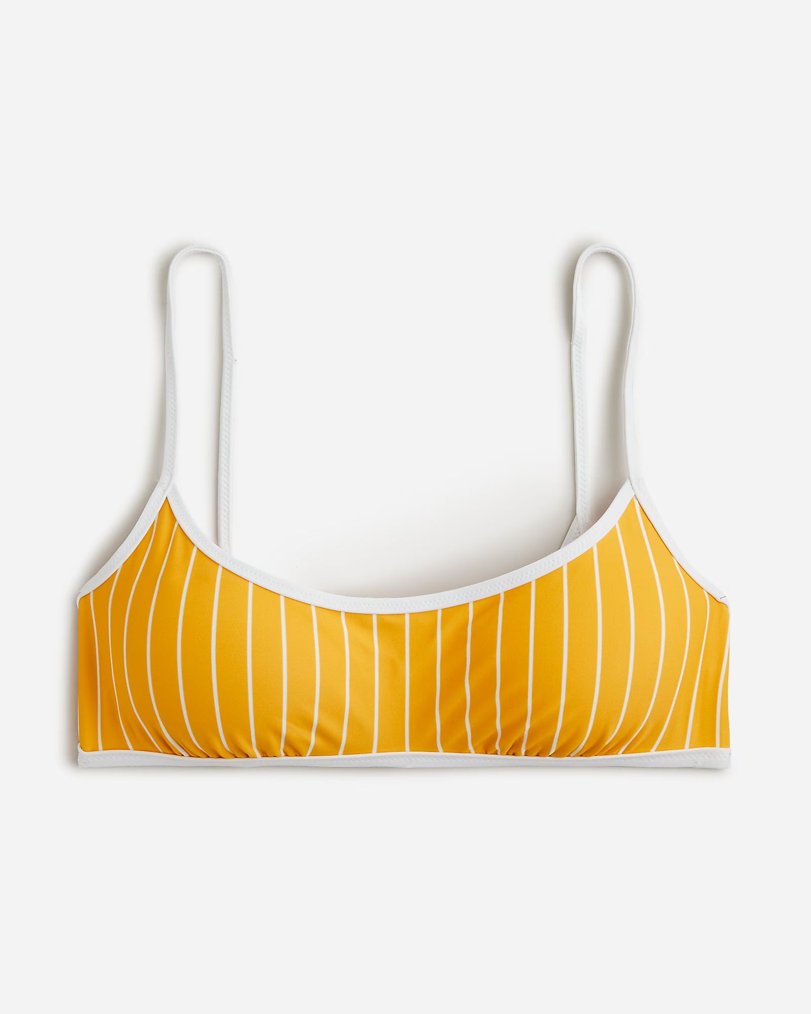 Squareneck string bikini top in stripe | J.Crew US