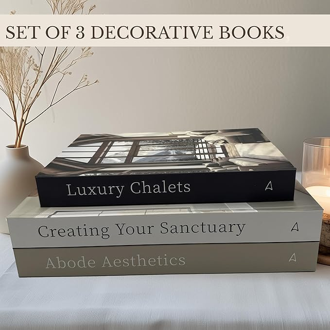 Array & Arrow Fake Decorative Books for Home Decor - Set of 3 Hardcover Faux Books for Storage, M... | Amazon (US)