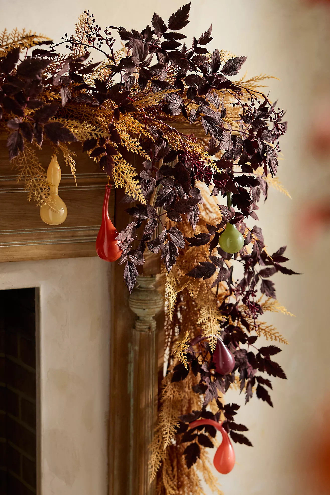 Faux Purple Foliage Garland, 6’ | Anthropologie (US)