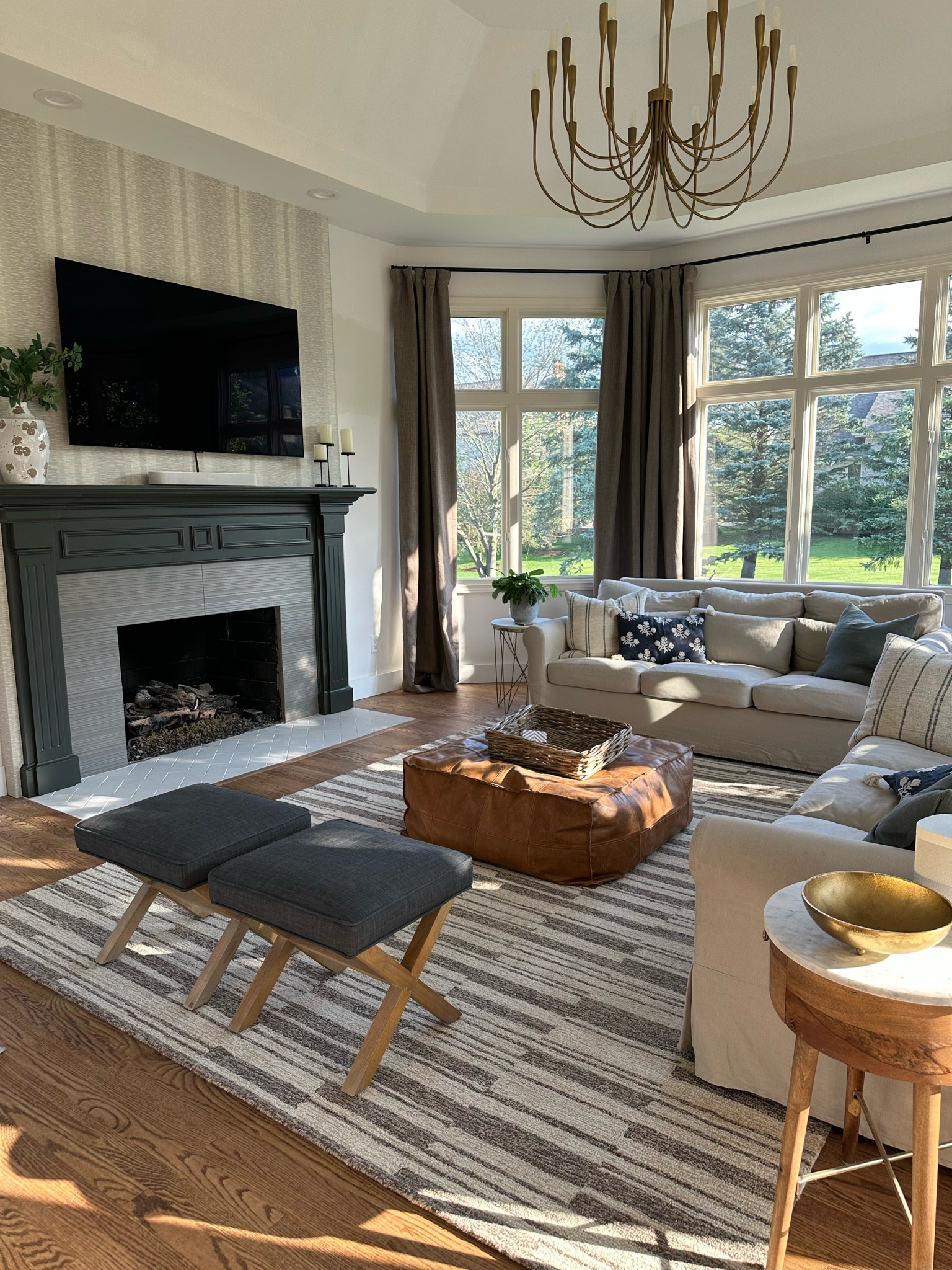 Living room progress and our new rug! Finally found the winner!

#LTKhome