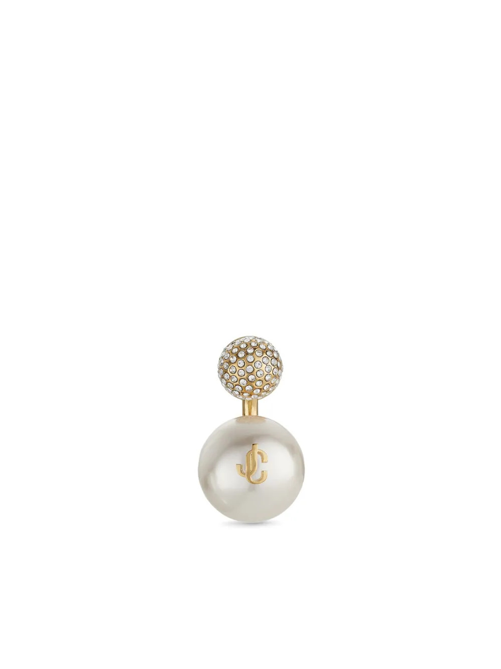 Jimmy Choo Auri crystal-embellished Earring | Gold | FARFETCH | Farfetch Global