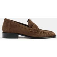 Zara - Suede Loafers - Brown - 6 - Woman | Zara Canada