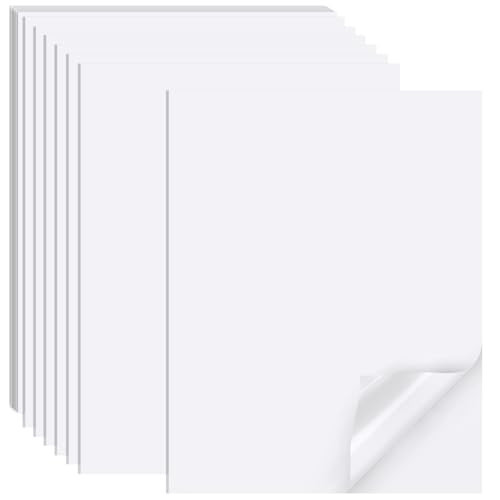 Printable Sticker Paper for Inkjet Printer, 40 Sheets 8.5"x11'' Matte Sticker Printer Paper Full Sheet Labels for Laser/Inkjet Printers, Letter Size | Amazon (US)