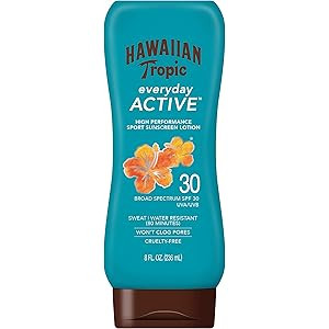 Hawaiian Tropic Island Sport Sunscreen Lotion, Ultra Light, High Performance Protection, SPF 30, Coc | Amazon (US)