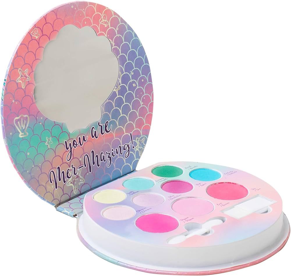 Lip Smacker Sparkle & Shine Eyeshadow Makeup Palette, Mermaid Palette Shimmer | Christmas Make Up... | Amazon (US)
