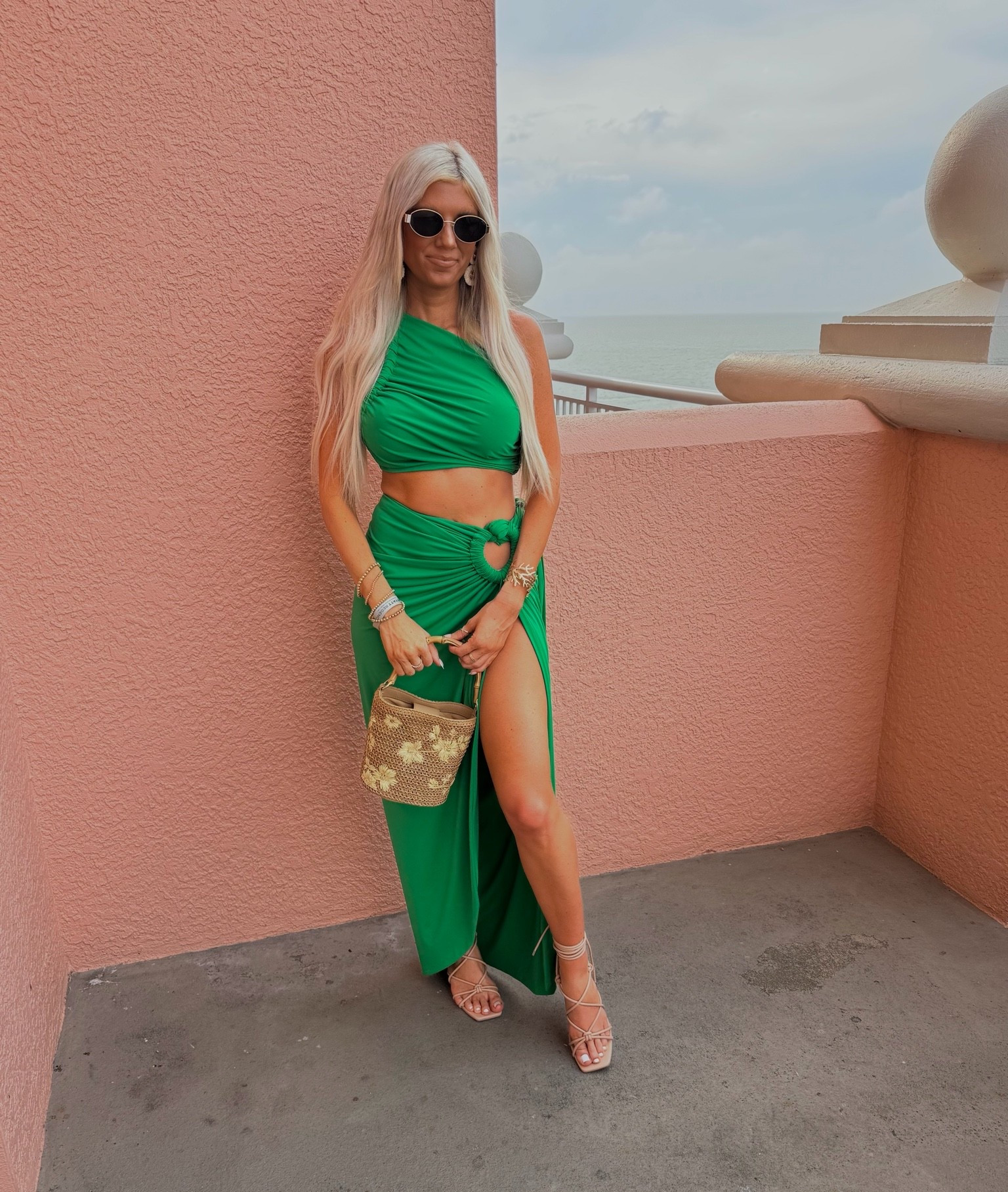perfect beach set, got so many compliments on this look! wearing a size small in both 💚🍋‍🟩 currently on sale w/ code SAVE25

#LTKootd #LTKTravel #LTKSeasonal