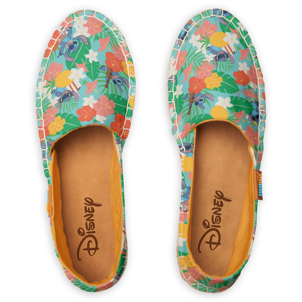 Lilo & Stitch Floral Beach Pattern Espadrilles for Women – Customizable | Disney Store | Disney Store