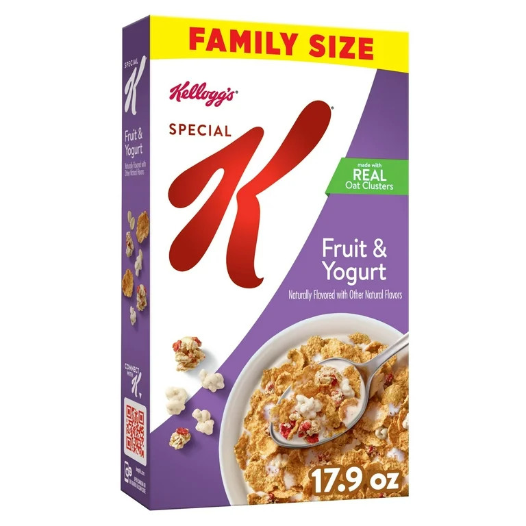 Kellogg's Special K Fruit and Yogurt Breakfast Cereal, Family Size, 17.9 oz Box | Walmart (US)