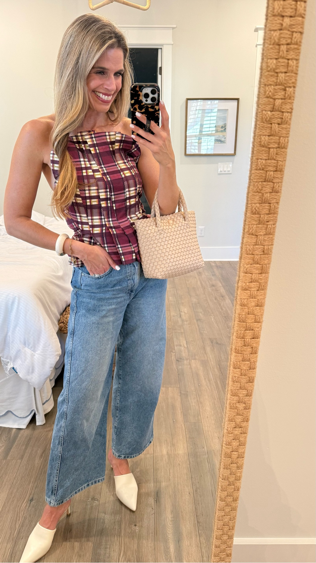 Most complimented top I’ve ever worn! Anthropologie top perfect
For Fall. Plaid and pleated top, jeans, Moda luxe bag

#LTKOver40 #LTKStyleTip #LTKItBag