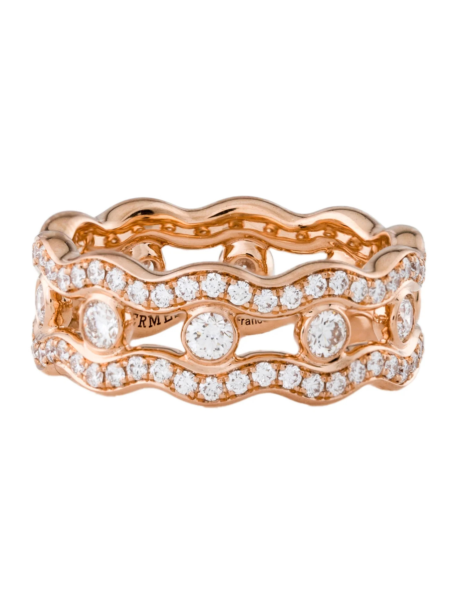 18K Diamond Reseau Lumiere Ring | The RealReal