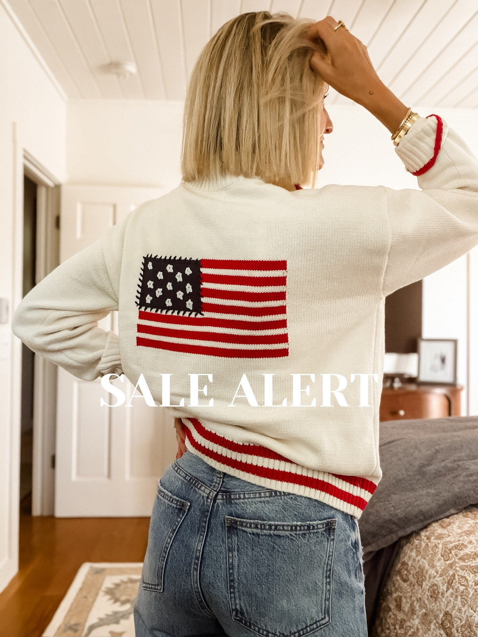 Nantucket vibes! I love the USA crochet detail on this cardigan. It is giving designer vibes at an affordable price and it currently on sale at a great price! It runs small so definitely size up - I’d say by 2 sizes. Wearing L

Loverly grey, Americana cardigan, USA flag sweater, pullover sweater womens, quarter zip American flag pullover

#LTKSeasonal #LTKSaleAlert