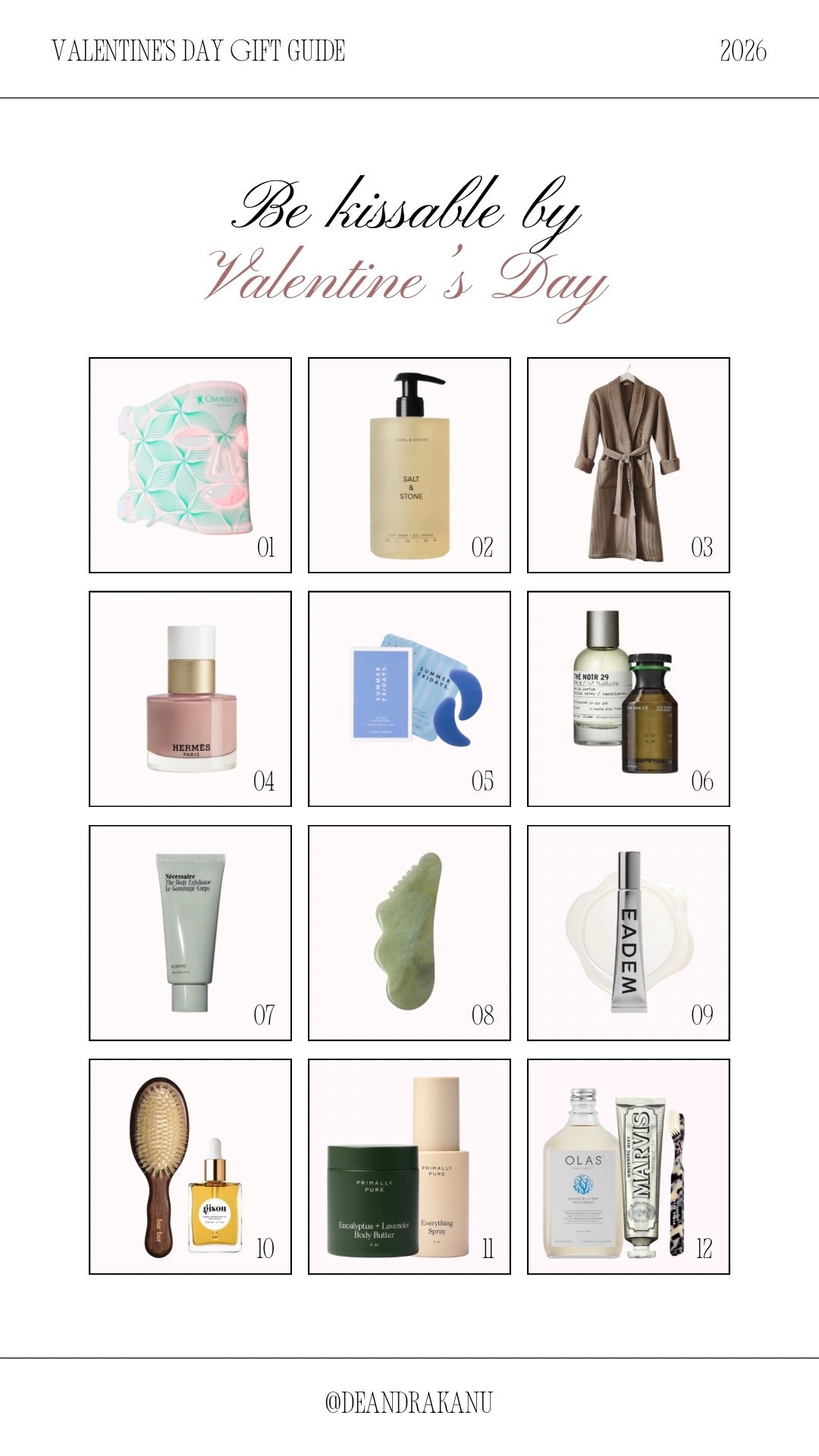 The perfect self-care gift guide to be kissable by Valentine’s Day 🤍💕🔗 #ValentinesDay #SelfCareGiftGuide #SelfCareEssentials #TreatYourself #ValentinesSelfCare #WellnessGifts #CozyVibes #LTKWellness #LTKBeauty #SelfLove

#LTKValentine #LTKselfcare