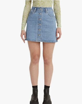 Levi’s  Womens Denim Skirt A-Line Button Down Sz 29 NWT | eBay US