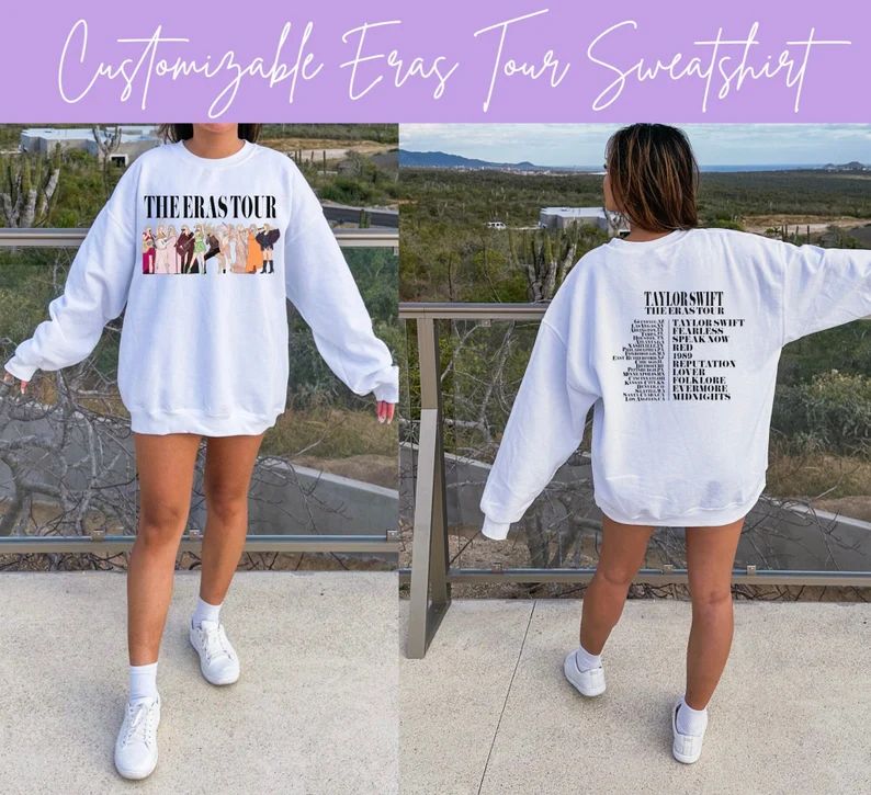 Taylor Swift Eras Tour Costume Crewneck - Customizable - The Eras Tour - Eras Tour - Swifties - E... | Etsy (US)