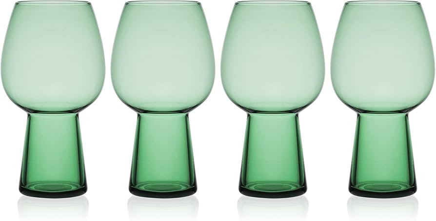 Mikasa Phoebe Goblet Beverage Glass, Set of 4, Sage | Amazon (US)