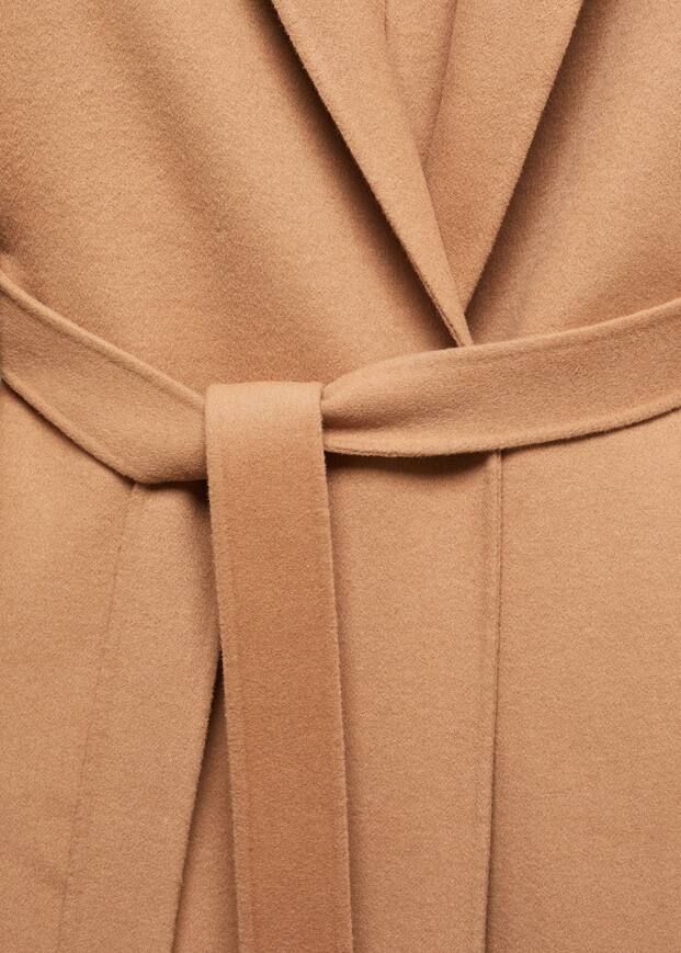 Belt handmade coat -  Women | Mango United Kingdom | MANGO (UK)