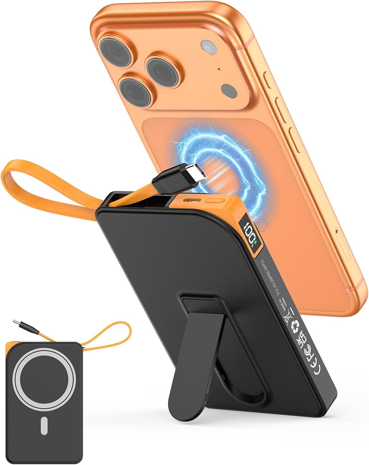 for Magsafe Battery Pack, 10000mAh Magnetic Portable Charger with USB-C Cable 22.5W Fast Charging... | Amazon (US)