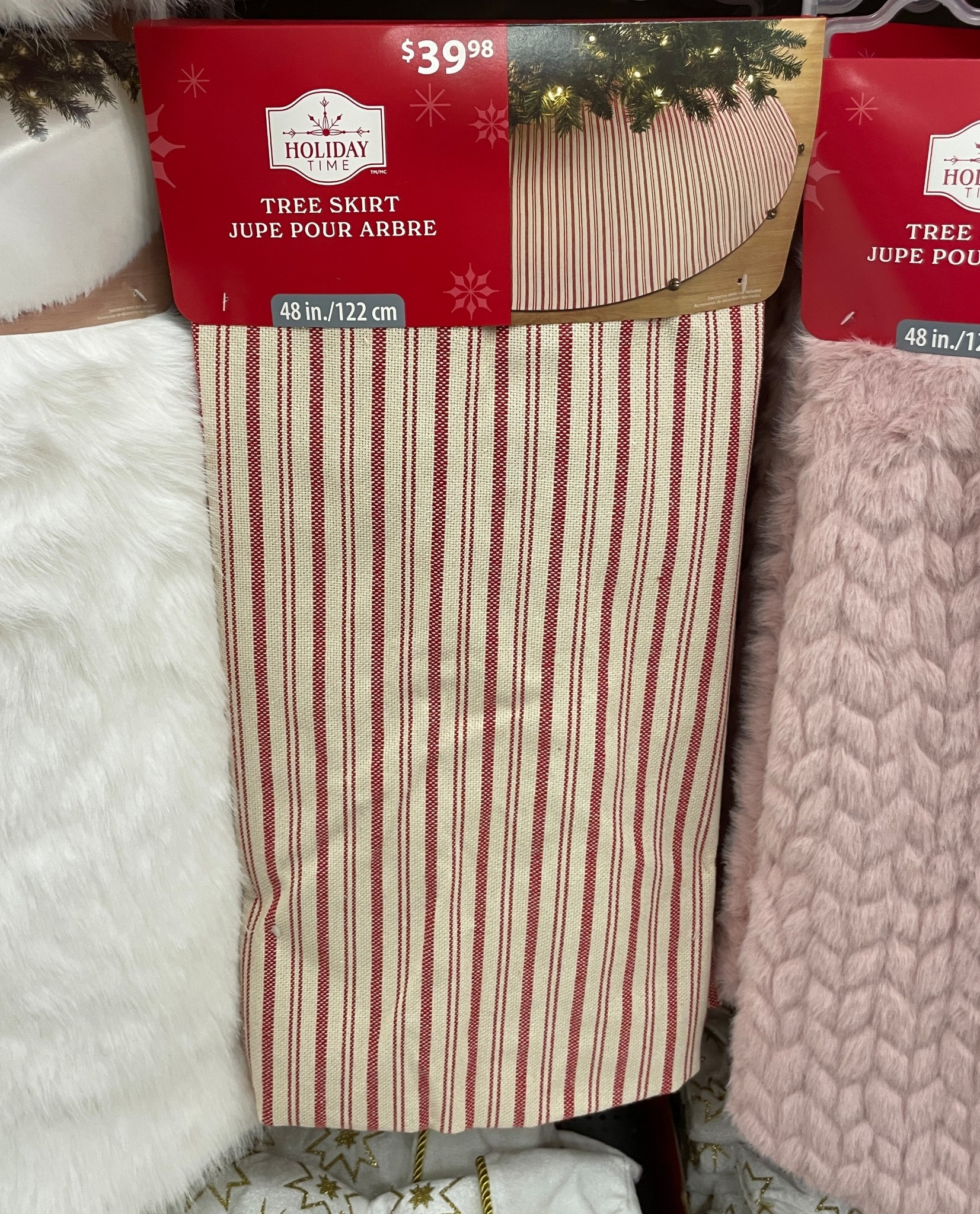 Love this red ticking stripe tree skirt!! 🎄 

Holiday finds. Affordable holiday finds. Classic Christmas. Walmart finds. Walmart Canada. Canadian Home Finds. Canadian Christmas finds. 

#LTKcanada #LTKhome