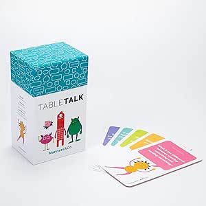 Manners&Co. TableTalk Kids Conversation Starter Cards, Learn Conversation Skills with 7 Categorie... | Amazon (US)