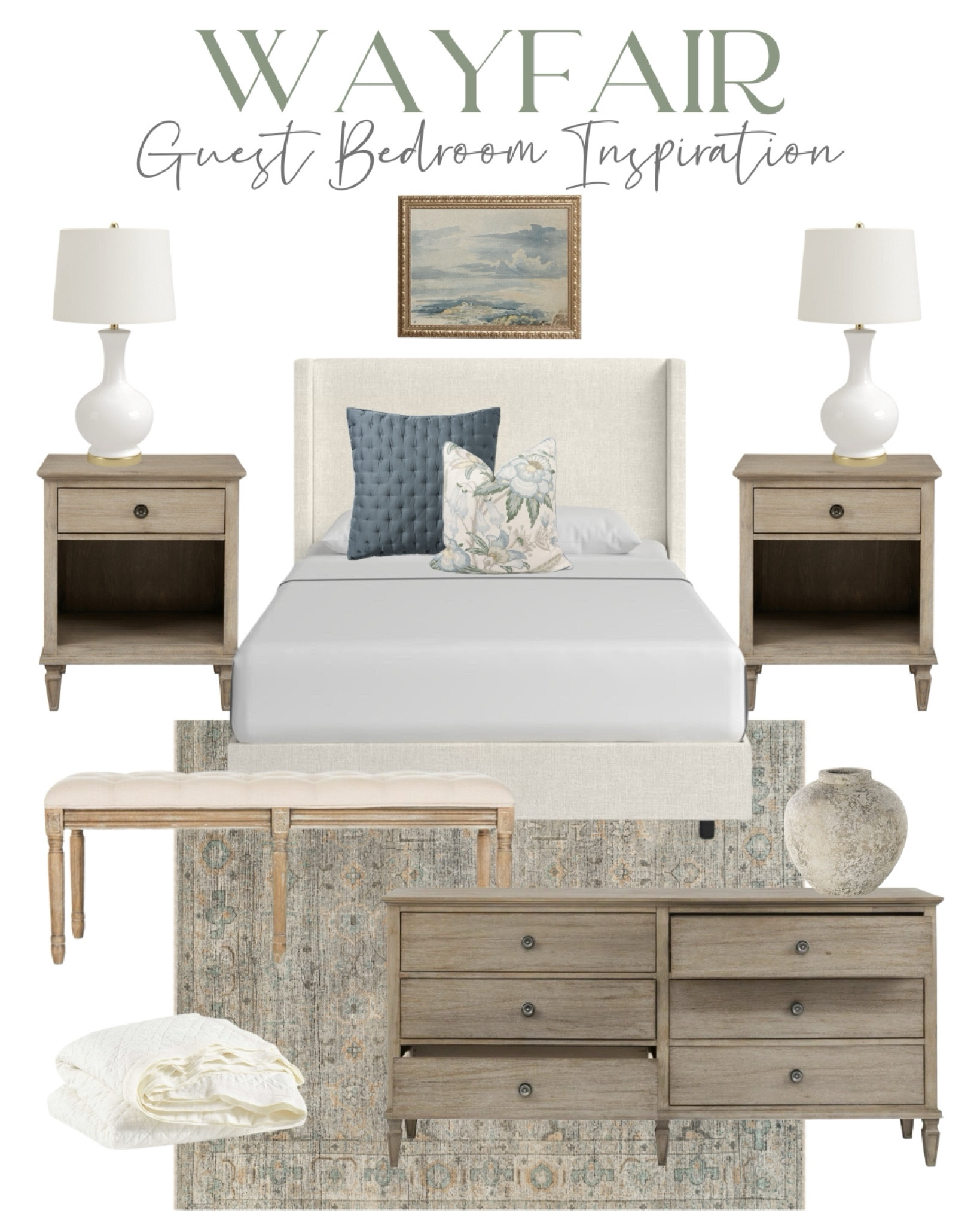 
Check out our new guest bedroom full of gorgeous finds from @wayfair, including this GORGEOUS bed!!

#wayfair #wayfairpartner 
Home decor, bedroom decor, nightstand, dresser, area rug, bench, table lamp

#LTKHome