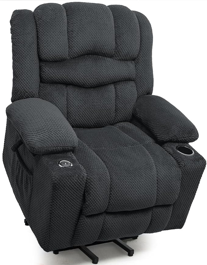 Power Lift Recliner Chair for Living Room Elderly with Massage Recliners Footrest Cup Holder Over... | Amazon (US)