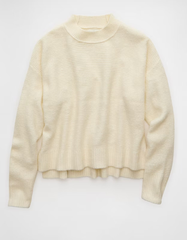 AE Whoa So Soft Mock Neck Sweater | American Eagle Outfitters (US & CA)