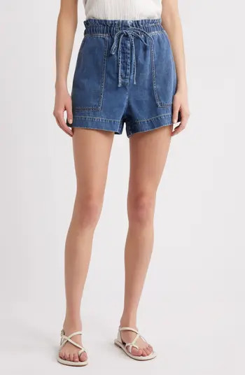 Foster Paperbag Denim Shorts | Nordstrom