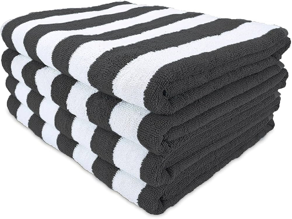 Arkwright Oversized California Beach Towels - (Pack of 4) Absorbent, Quick Drying, Ringspun Cotto... | Amazon (US)