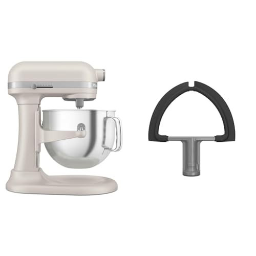 KitchenAid® 7 Quart Bowl-Lift Stand Mixer, Milkshake & KDF7B Double Flex Edge Beater for Select Bowl-Lift Stand Mixers, Silver | Amazon (US)